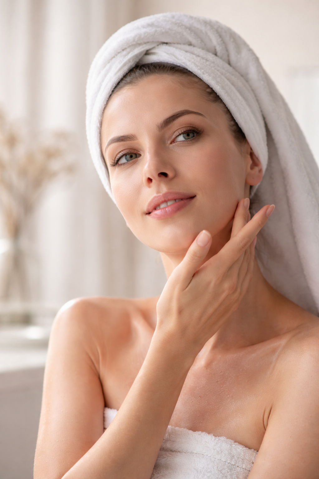 Woman with glowing skin – natural skincare Neraya